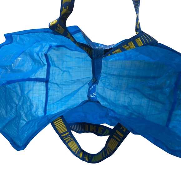 2 Large Double Strap Snap Closure IKEA Shopping  Bags - Picture 8 of 9